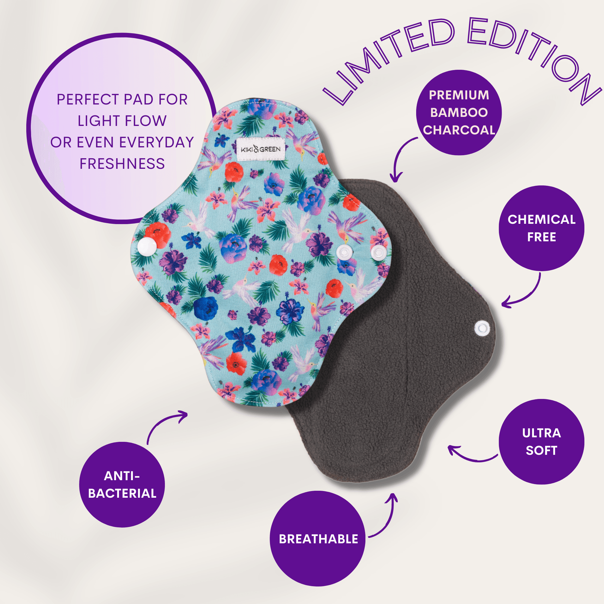 Light Flow Pad in Floral Hummingbird