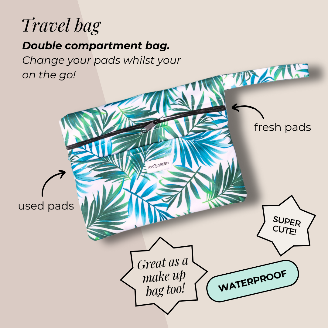 Travel Bag (Tropical Palm Print)