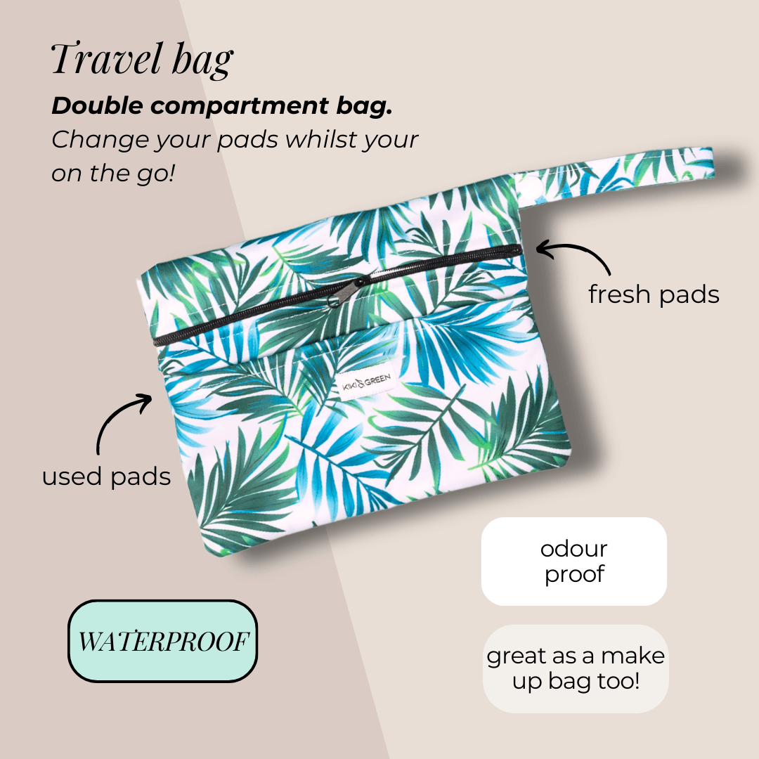 Travel Bag (Tropical Palm Print)