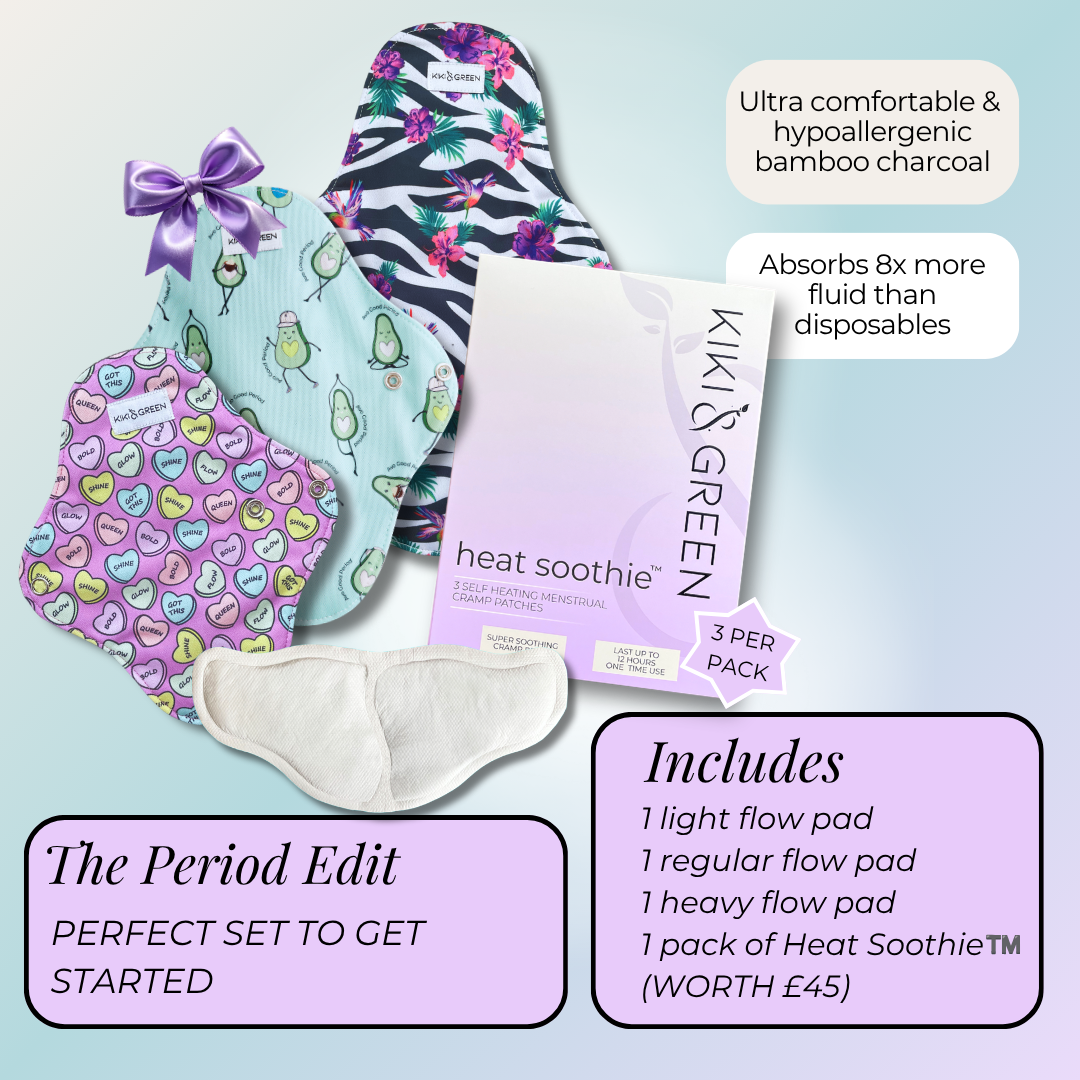 The Period Edit | 3 Limited Edition Pads + HeatSoothies